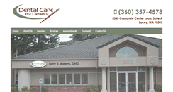 Desktop Screenshot of dentalcarebydesign.com
