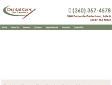 Tablet Screenshot of dentalcarebydesign.com